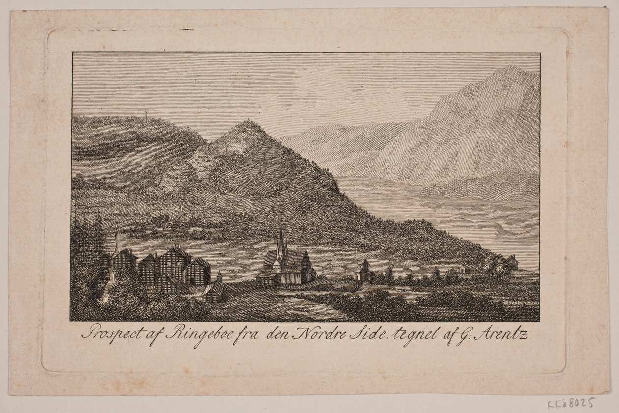 Danés:  Prospekt en Ringeboe de Frederik Ludvig  Bradt