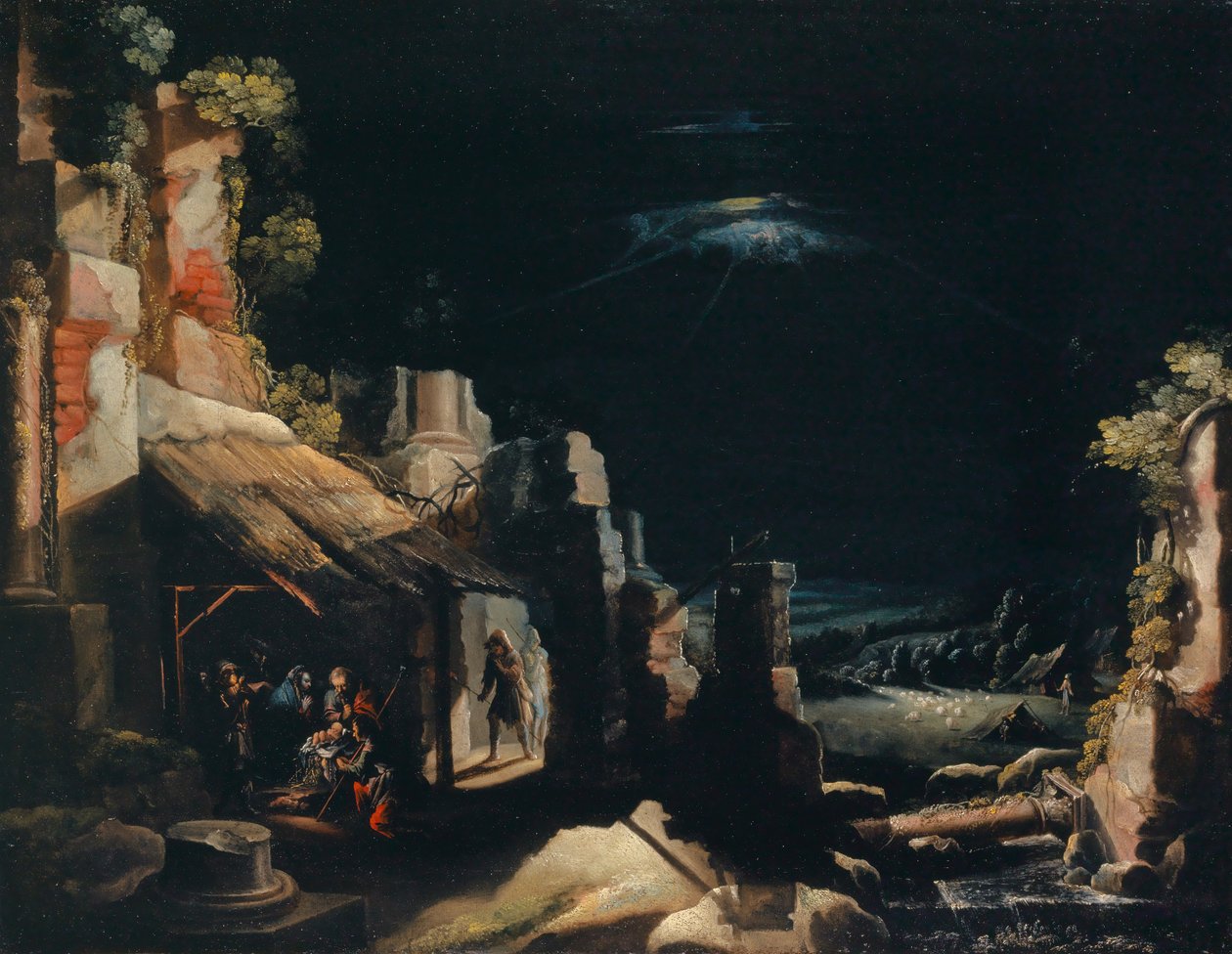 La adoración de los pastores de Frederik Valckenborch