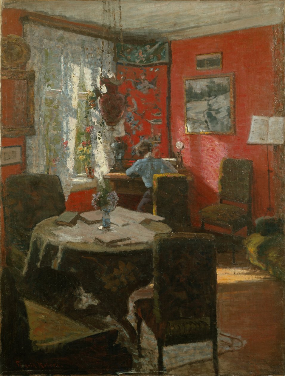 Interior (pintura) de Fredrik Kolstoe