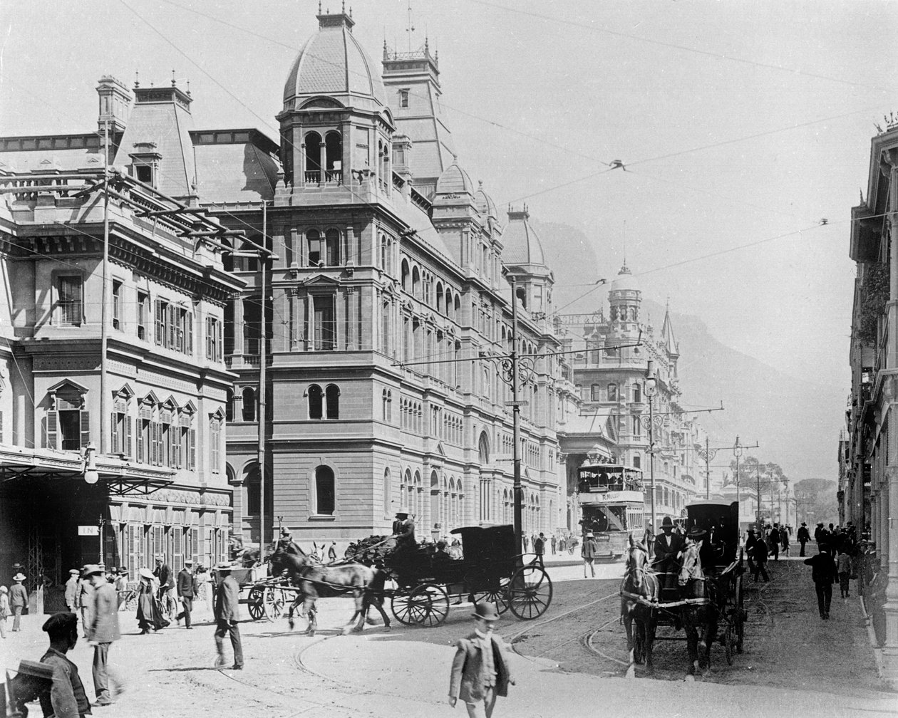 Ciudad del Cabo: Nueva calle Adderley, c.1914 de French Photographer
