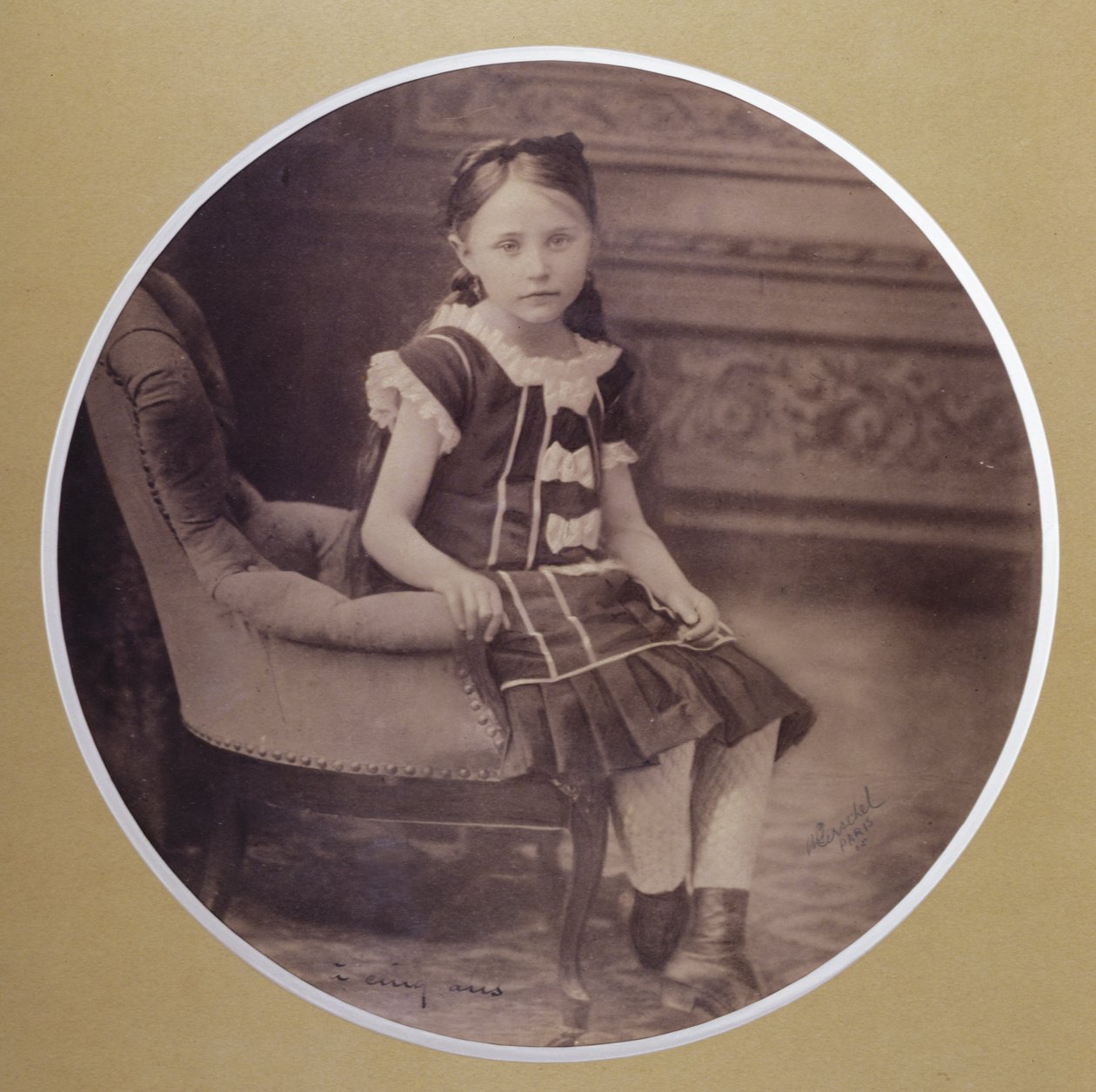 Colette a la edad de 5 años, 1878 de French Photographer