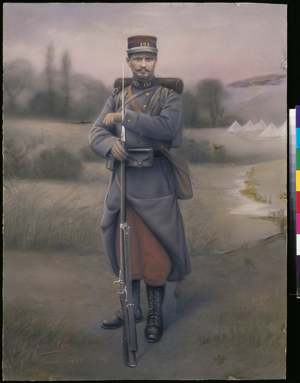 Infantería del 151º Regimiento de Infantería, 1915 de French Photographer