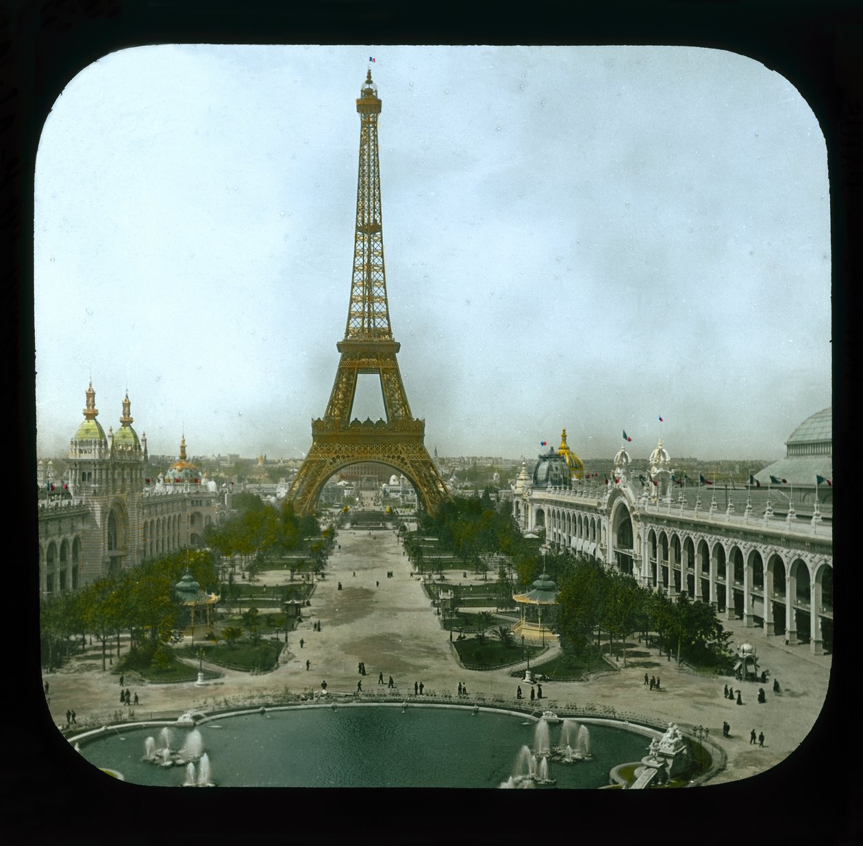 Exposición de París: Champ de Mars y la Torre Eiffel, 1900 de French Photographer