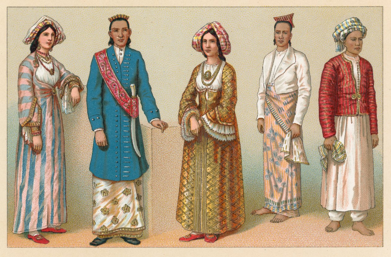 Traje de Asia de French School