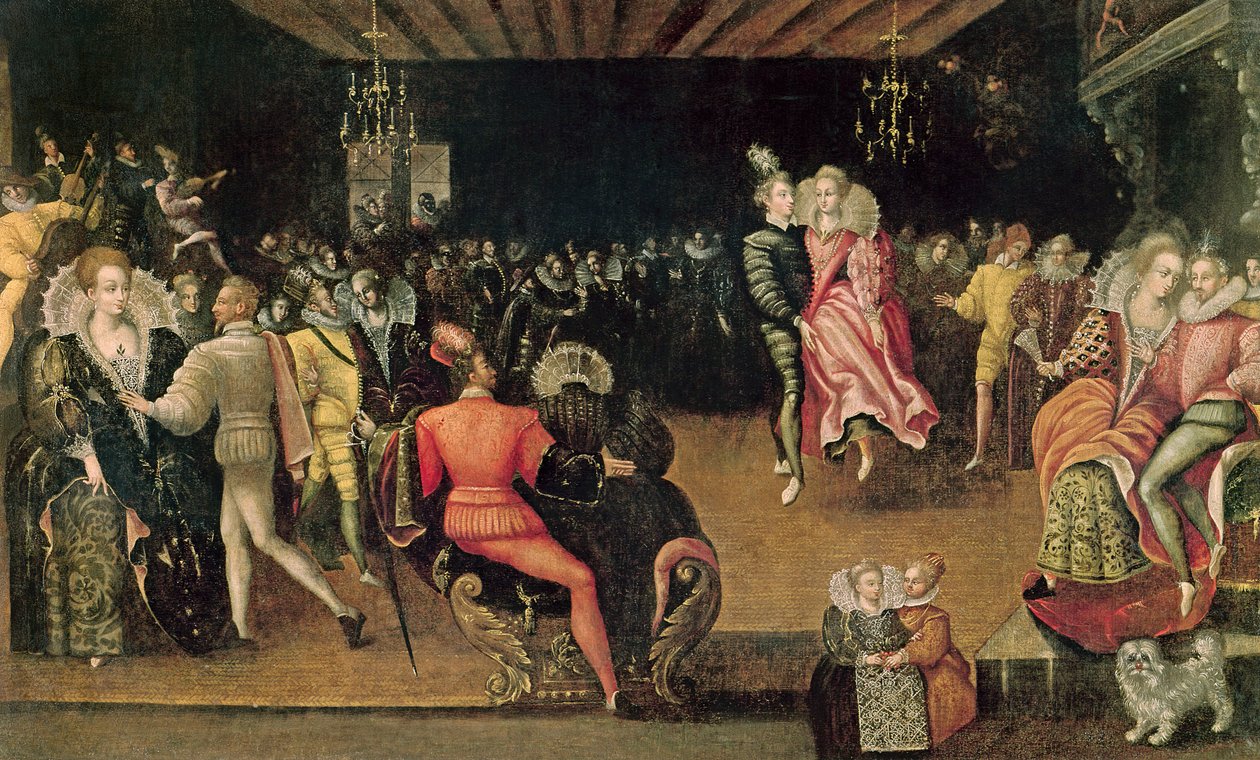 Baile en la corte de Valois de French School