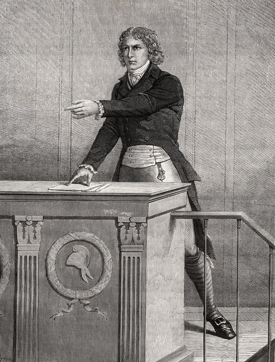 Louis Antoine de Saint Just (1767-94) de French School
