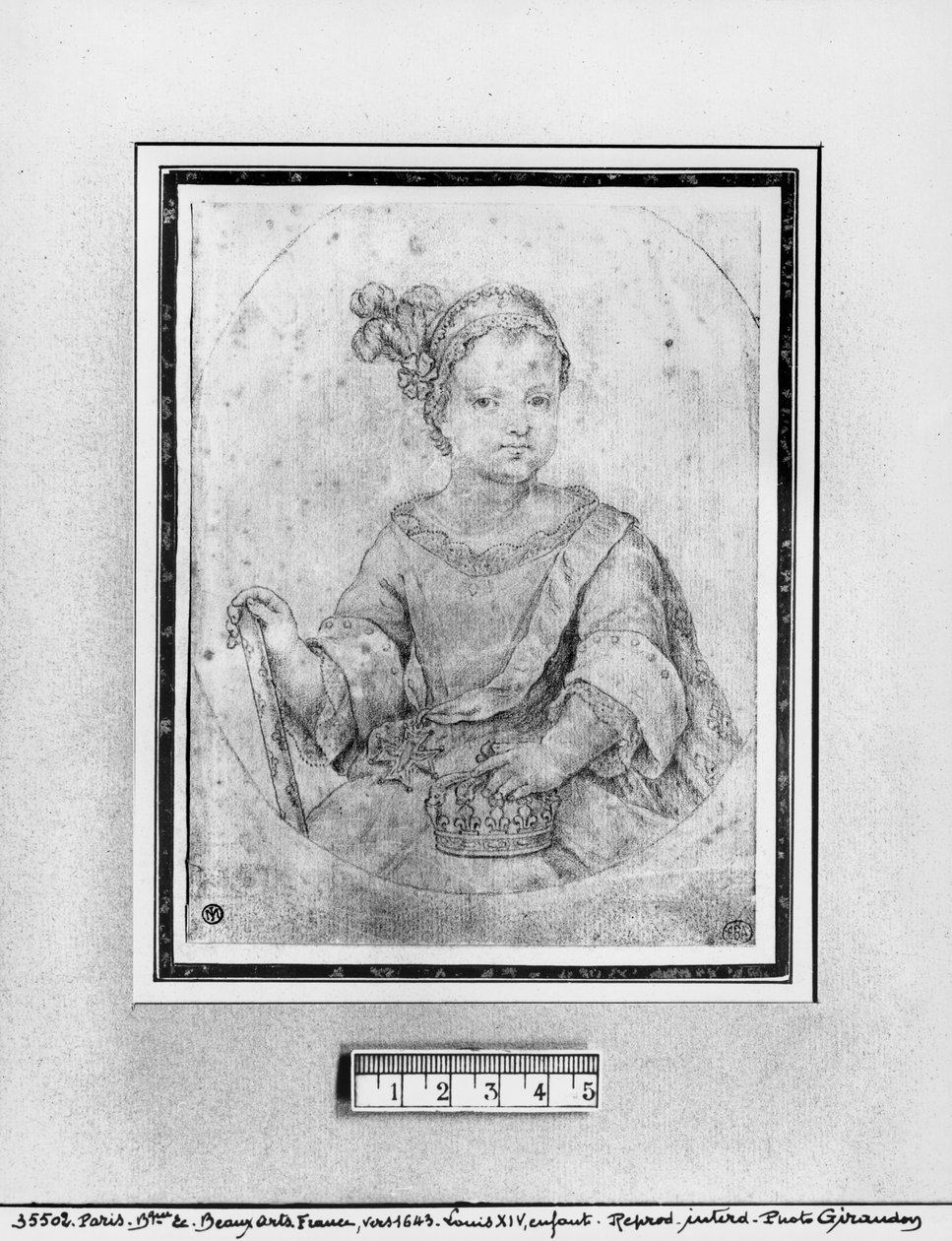 Retrato de Luis XIV de niño de French School