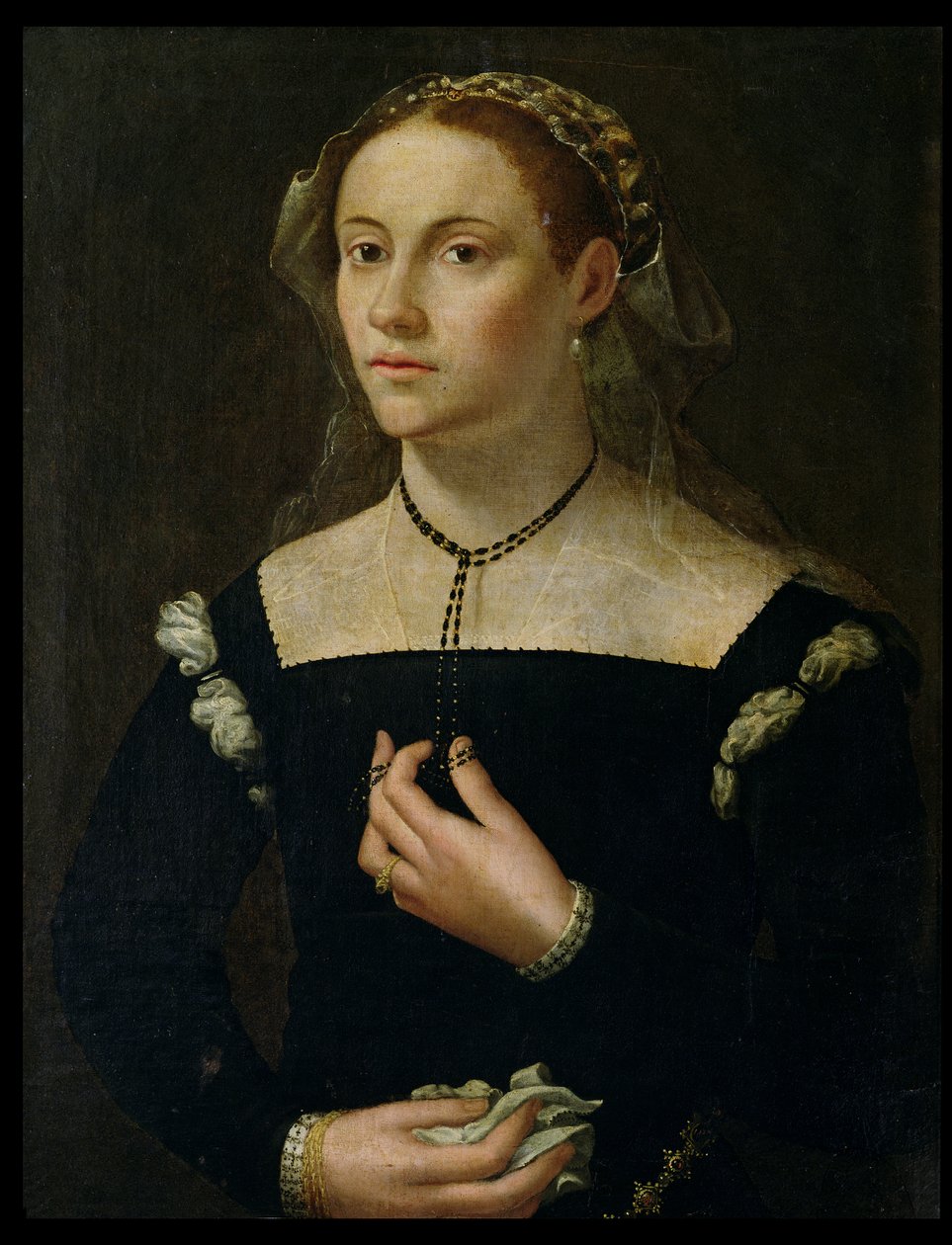 Retrato de una mujer de French School
