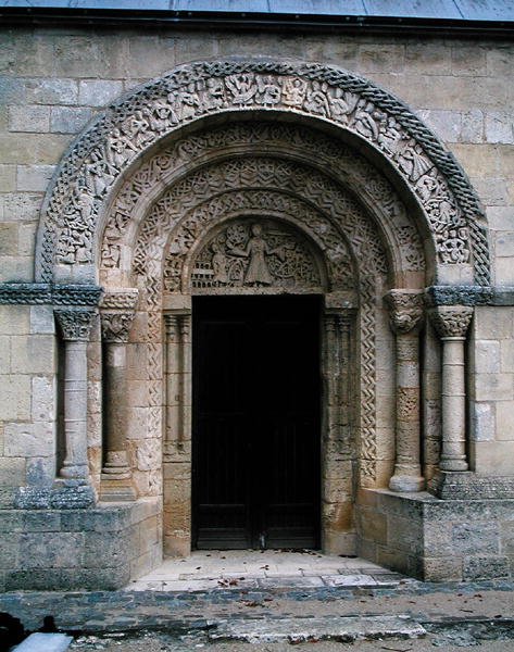 Pórtico románico de French School