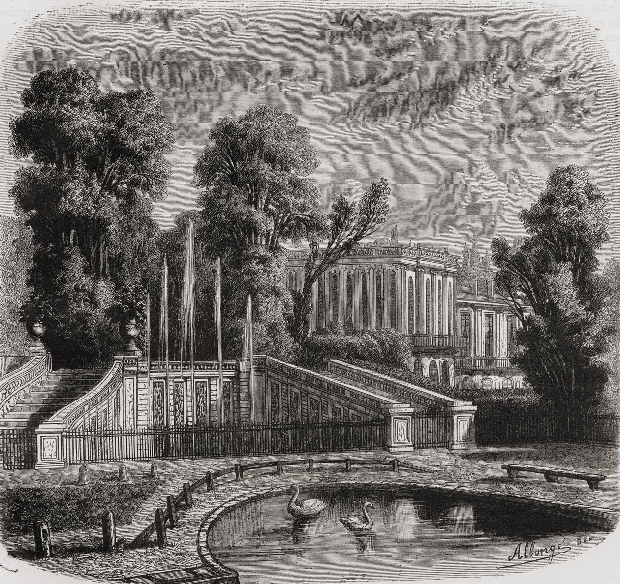 El Trianon en Versalles de French School