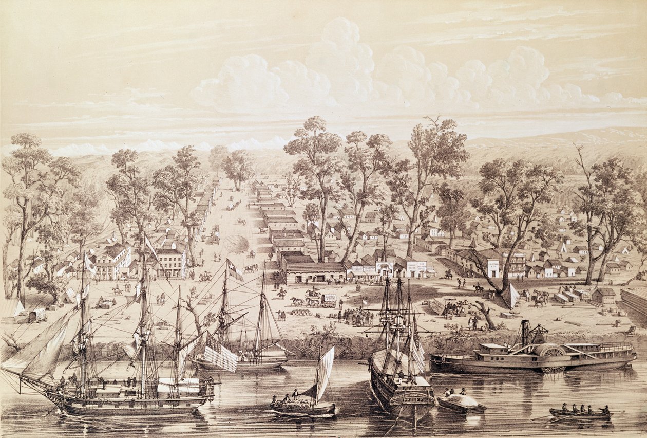 Ciudad de Sacramento, 1820 de French School