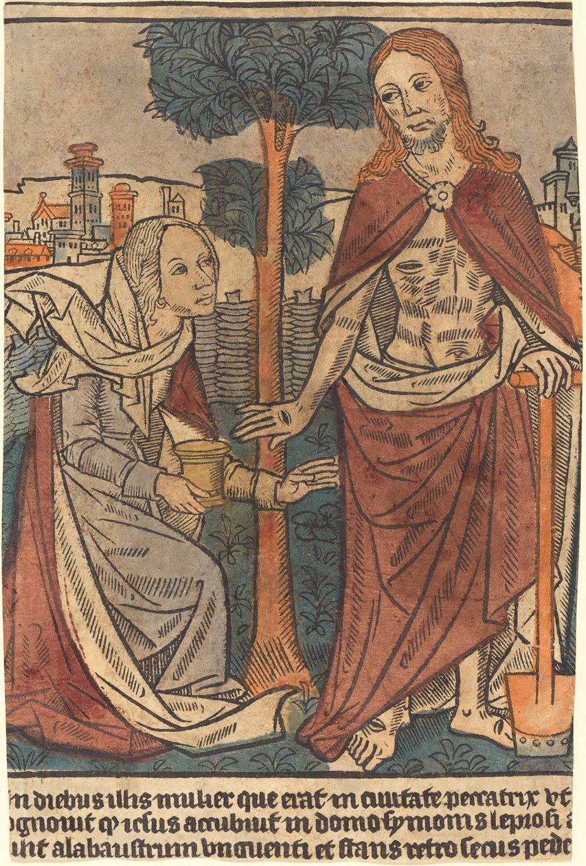 Cristo Apareciéndose a María Magdalena de French 15th Century