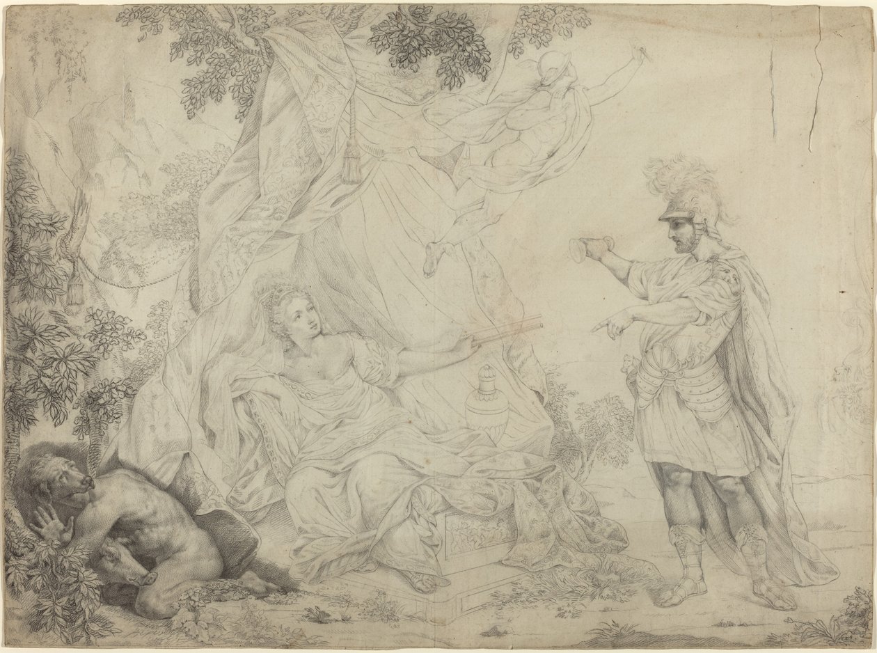Circe y Ulises de French 19th Century