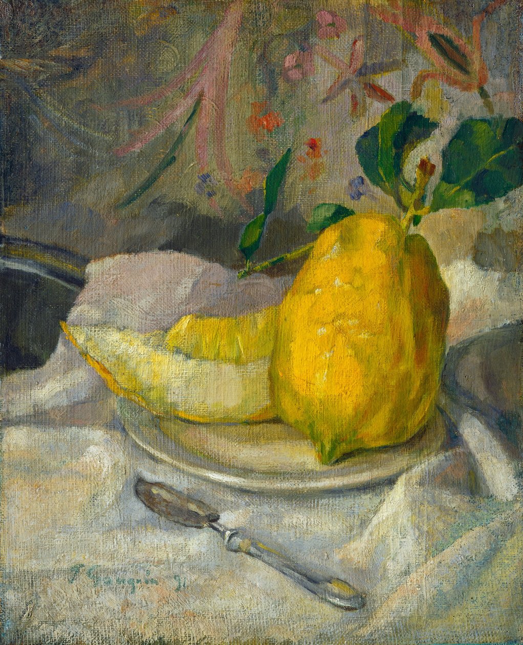 Melón y limón de French 19th Century