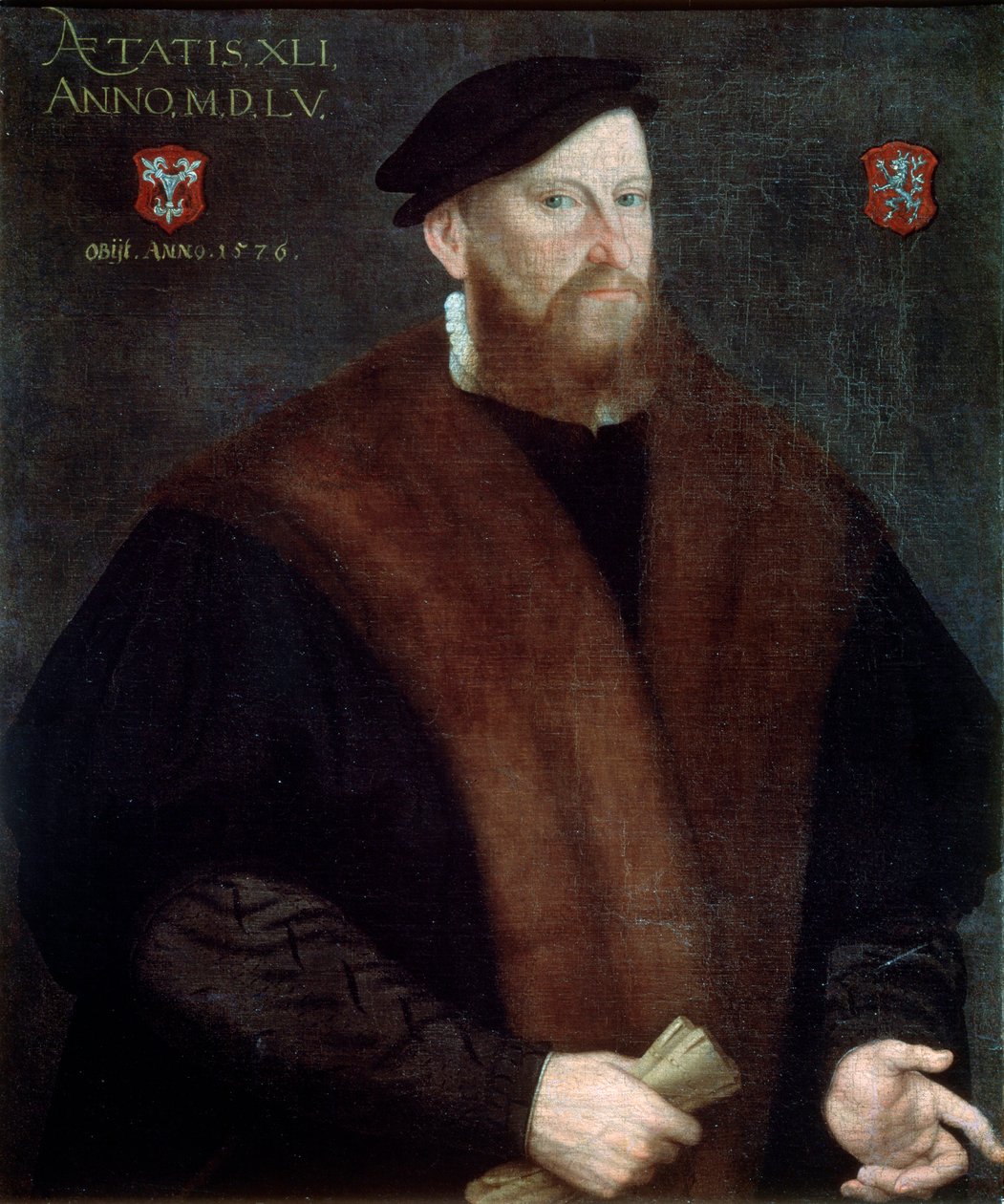 Retrato de un hombre mayor de French Master