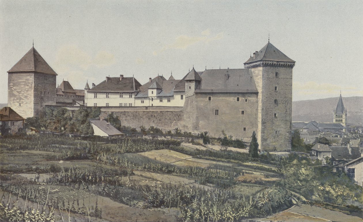 Annecy, Vista del Castillo, Conjunto Sureste de French Photographer