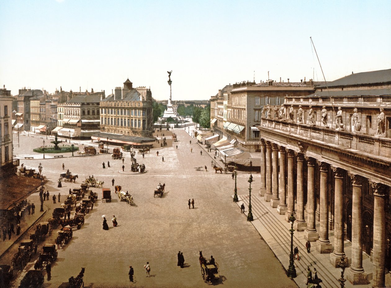 Place de la Comédie, Burdeos, 1890-1900 de French Photographer