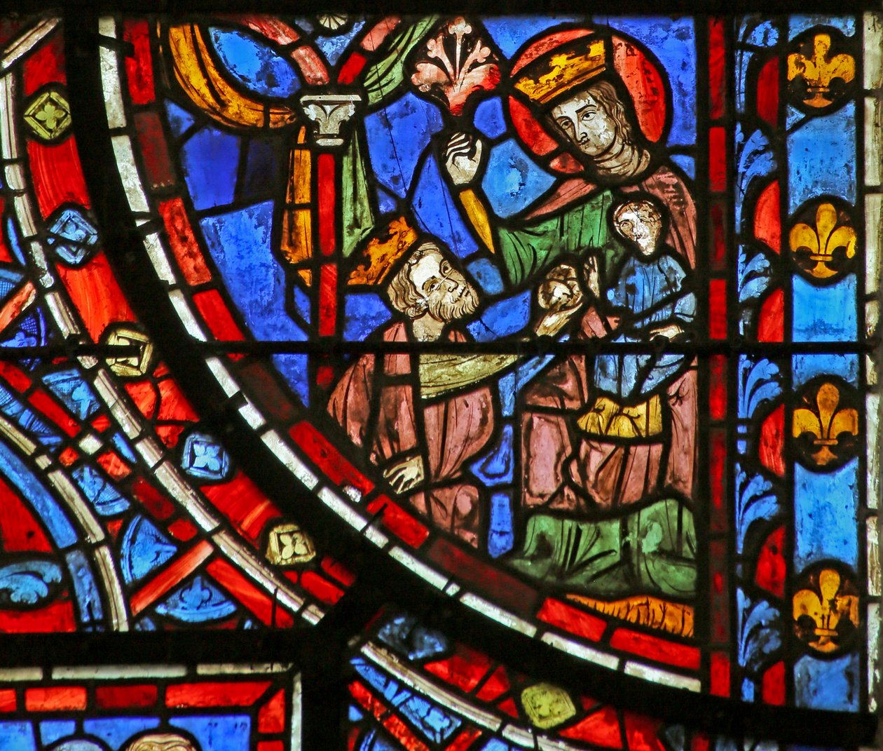 Adoración de los Reyes Magos de French School