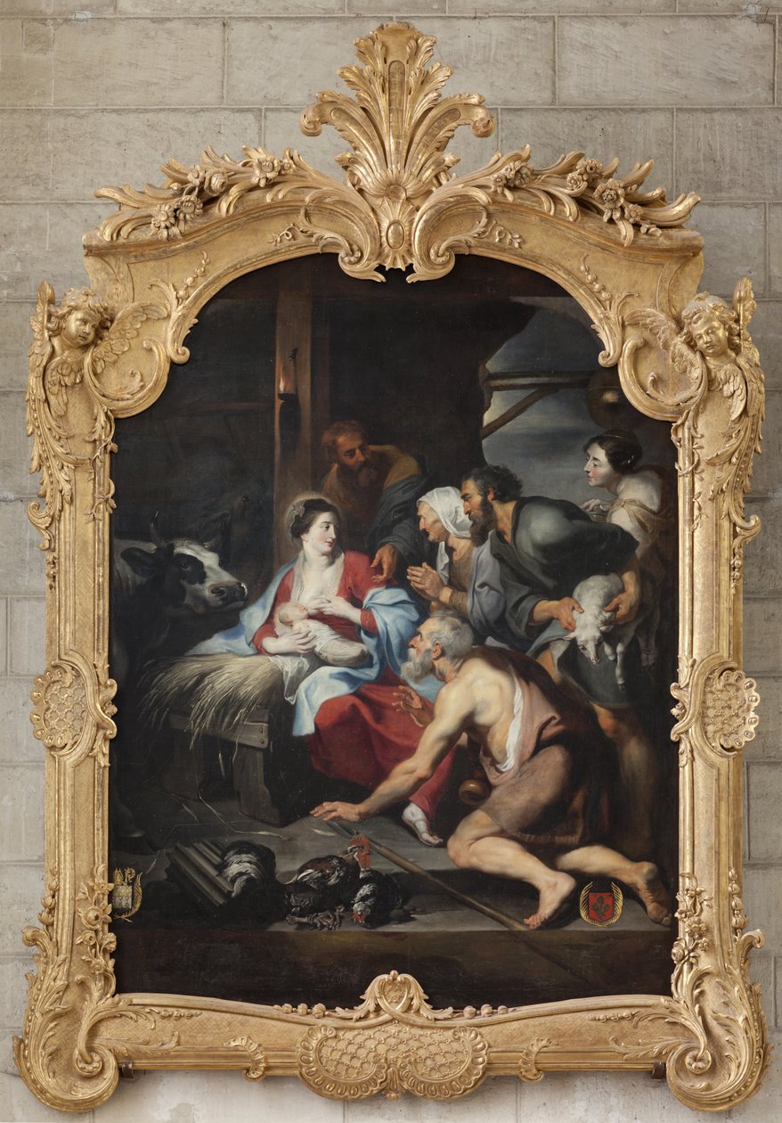 Adoración de los Pastores de French School