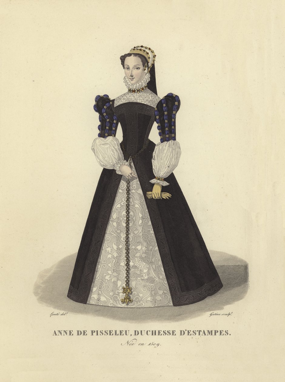 Ana de Pisseleu, duquesa de Étampes de French School