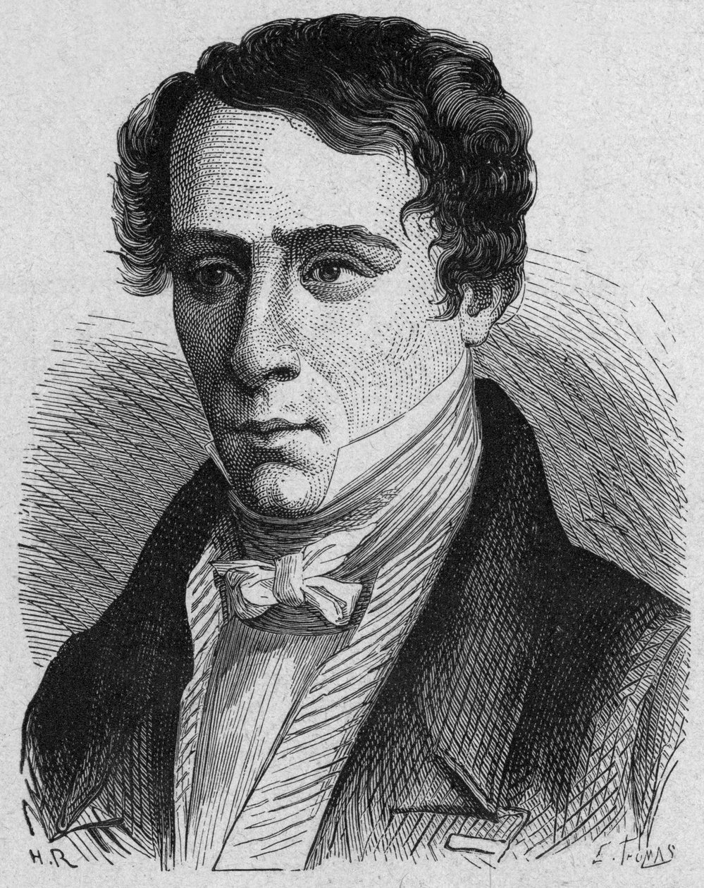 Augustin Fresnel (grabado) de French School