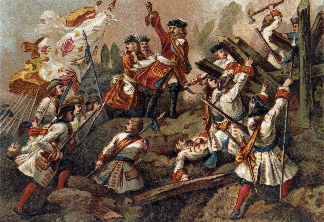 Batalla de Denain (24 de julio) de French School