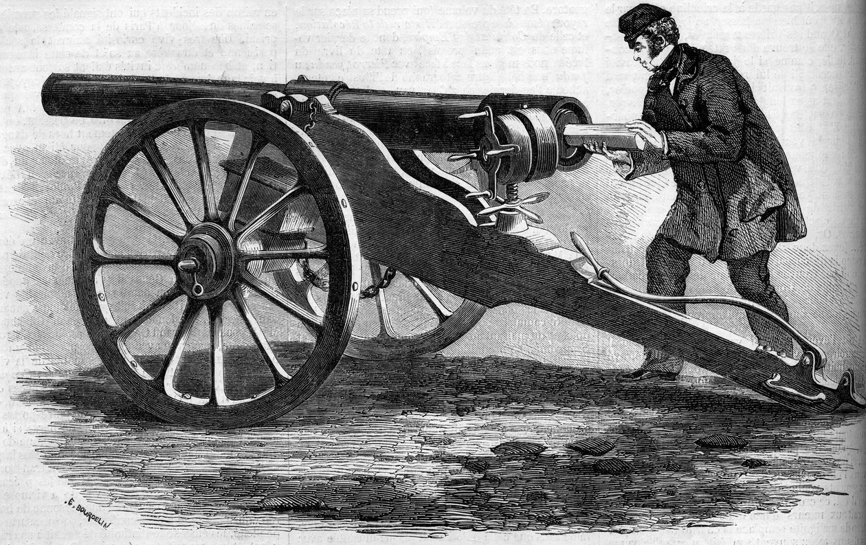 Cañón Whitworth del ejército inglés de French School