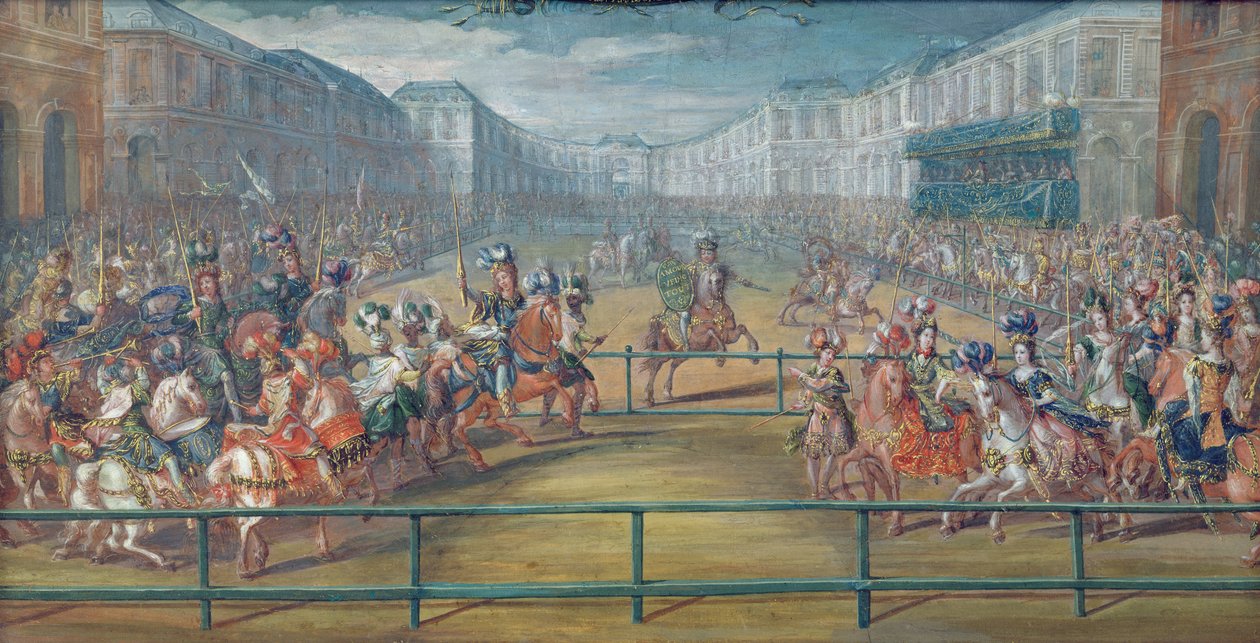 Carrusel de Amazonas en 1682 de French School