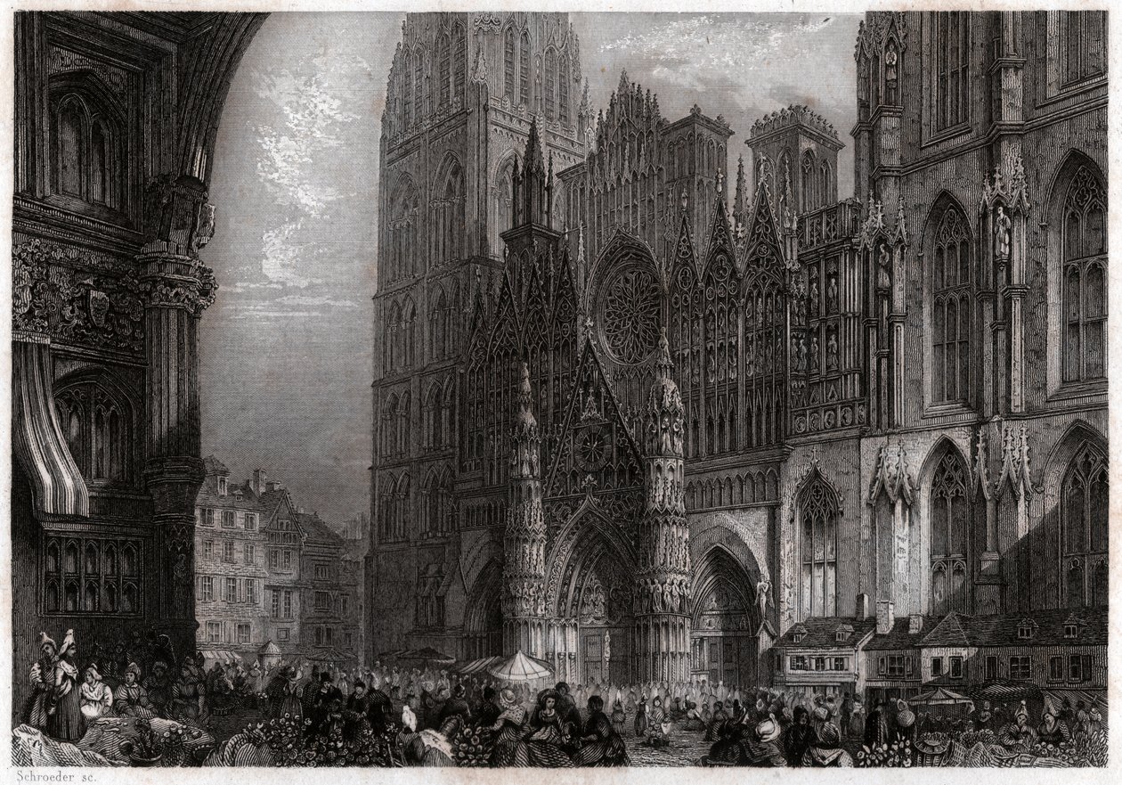 Catedral de Ruan de French School