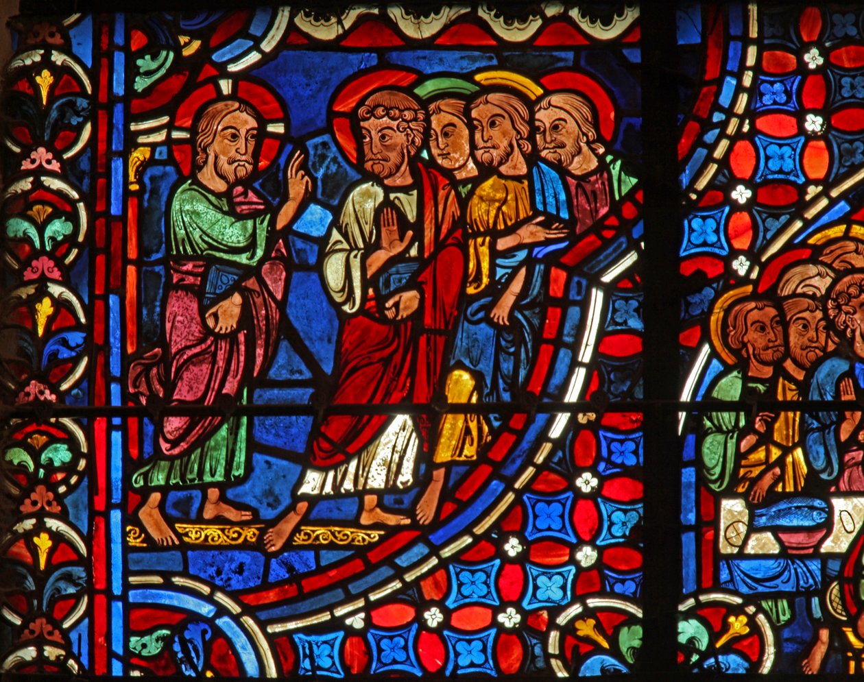 Cristo - con discípulos de French School