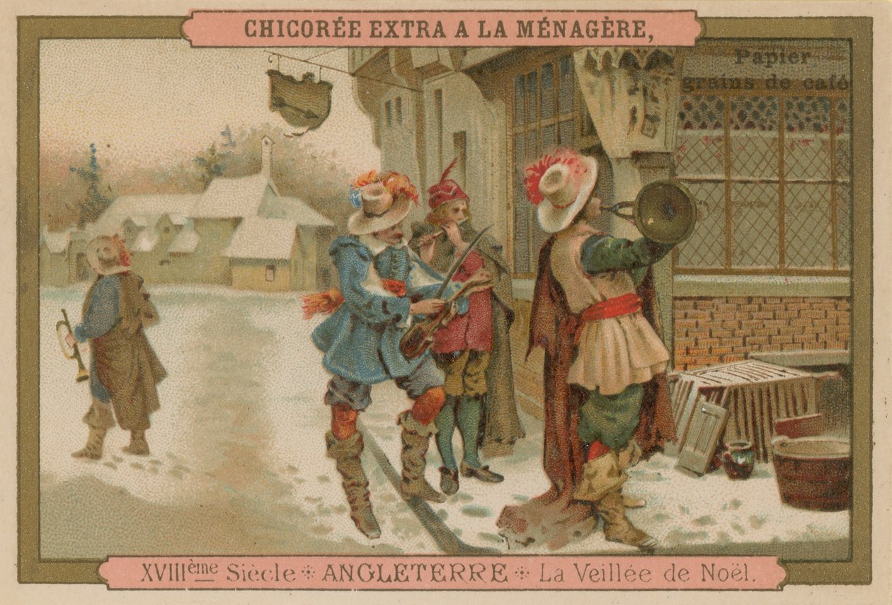 Nochebuena, Inglaterra, siglo XVIII de French School