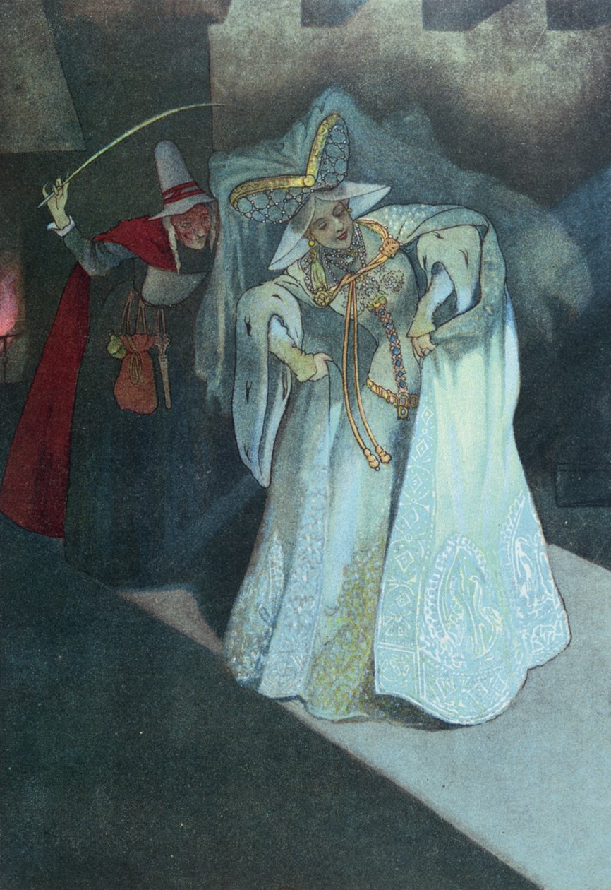 Cenicienta con su Hada Madrina, c.1911 de French School
