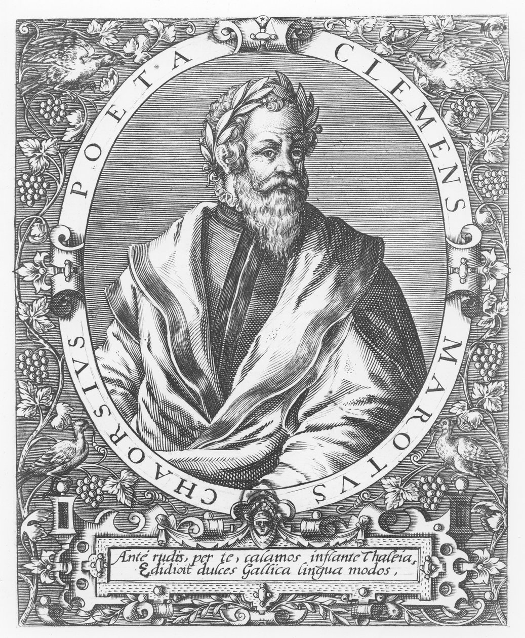 Clément Marot (grabado) de French School