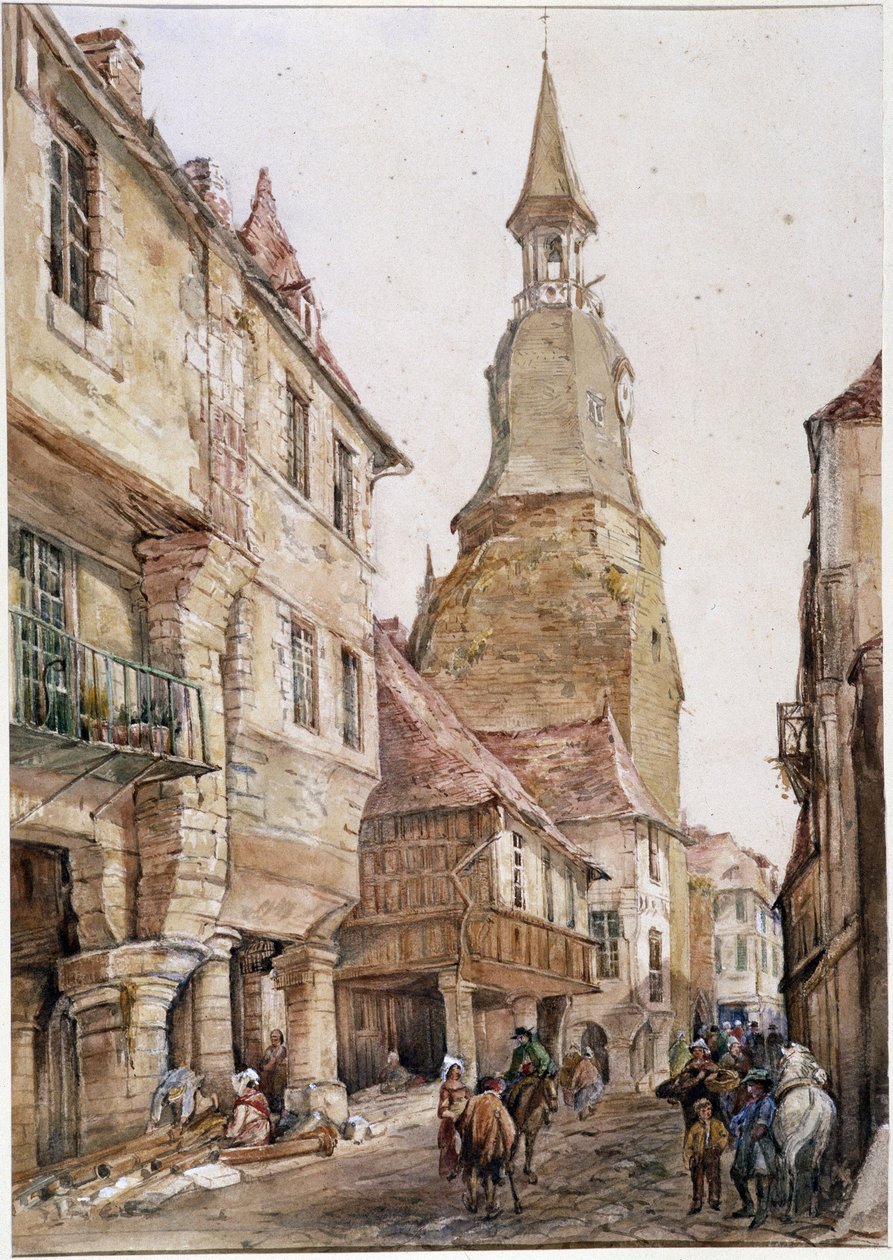 Torre del reloj en Dinan de French School