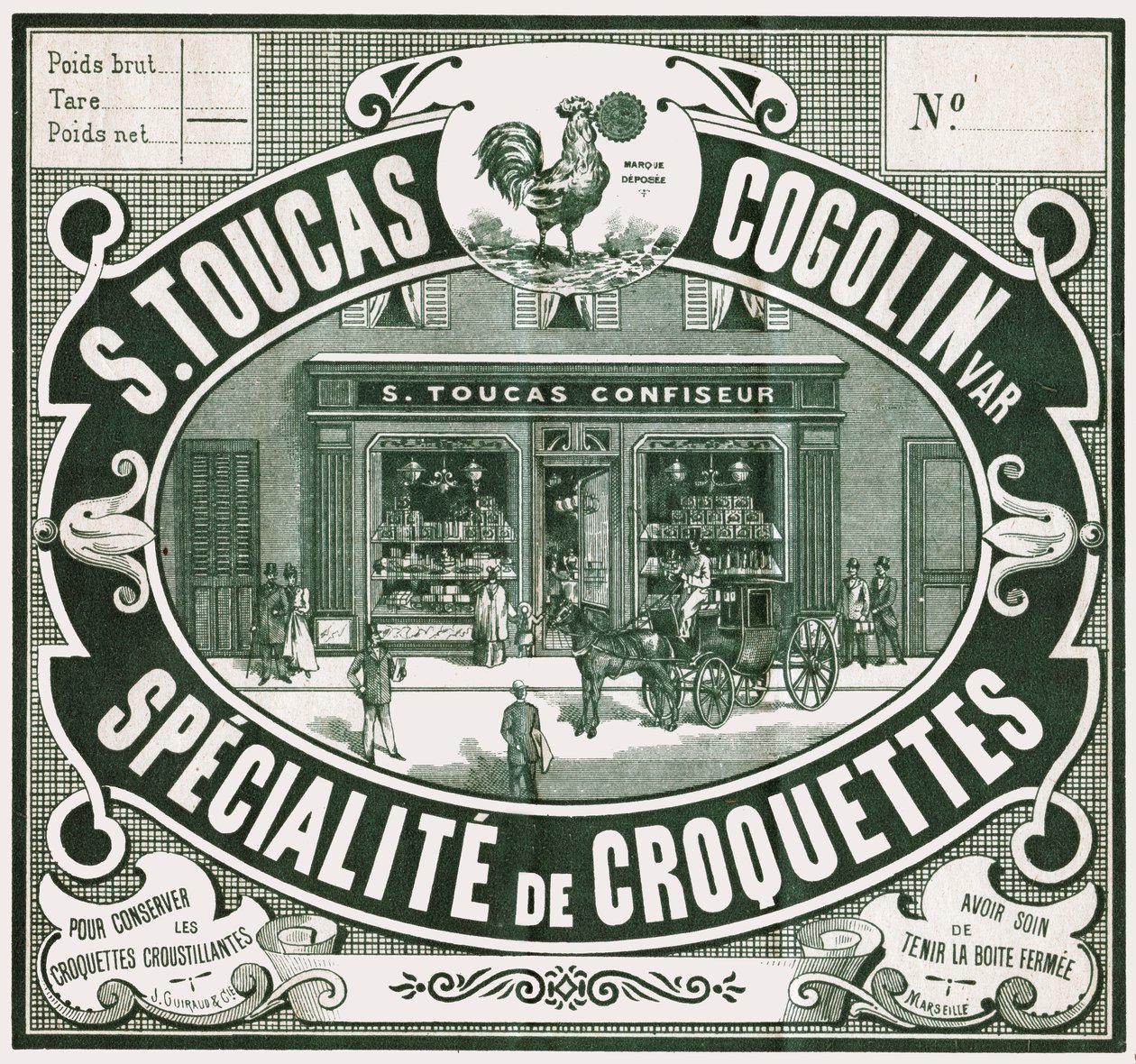 Frente de confitería, c.1900 de French School
