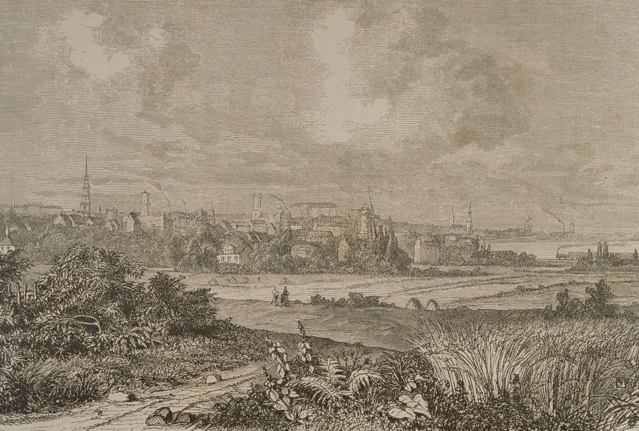 Copenhague en la década de 1860 de French School