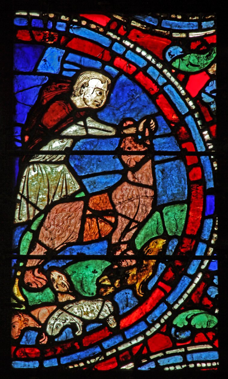 David mata al león de French School
