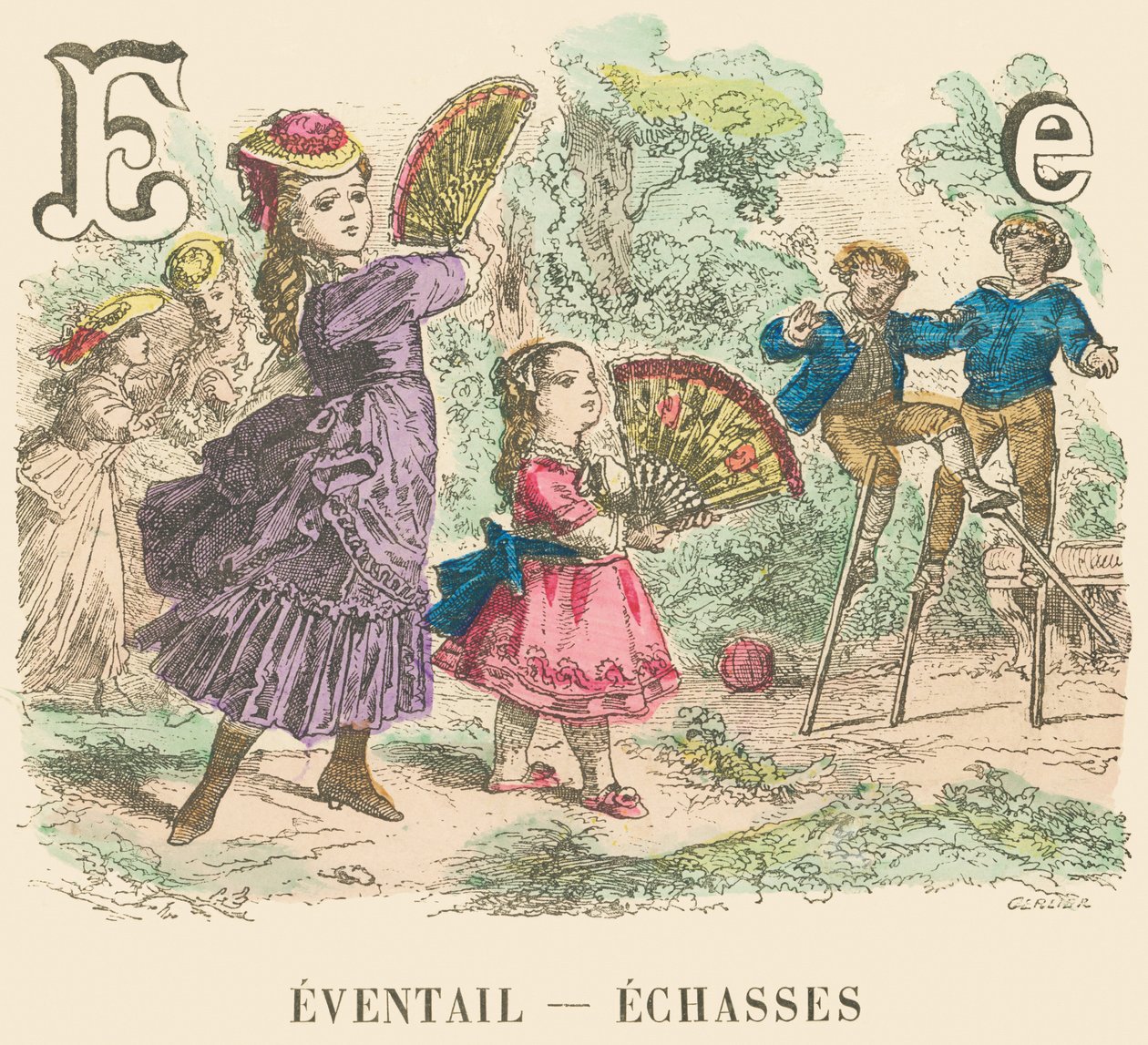 E: Abanico — Zancos de French School