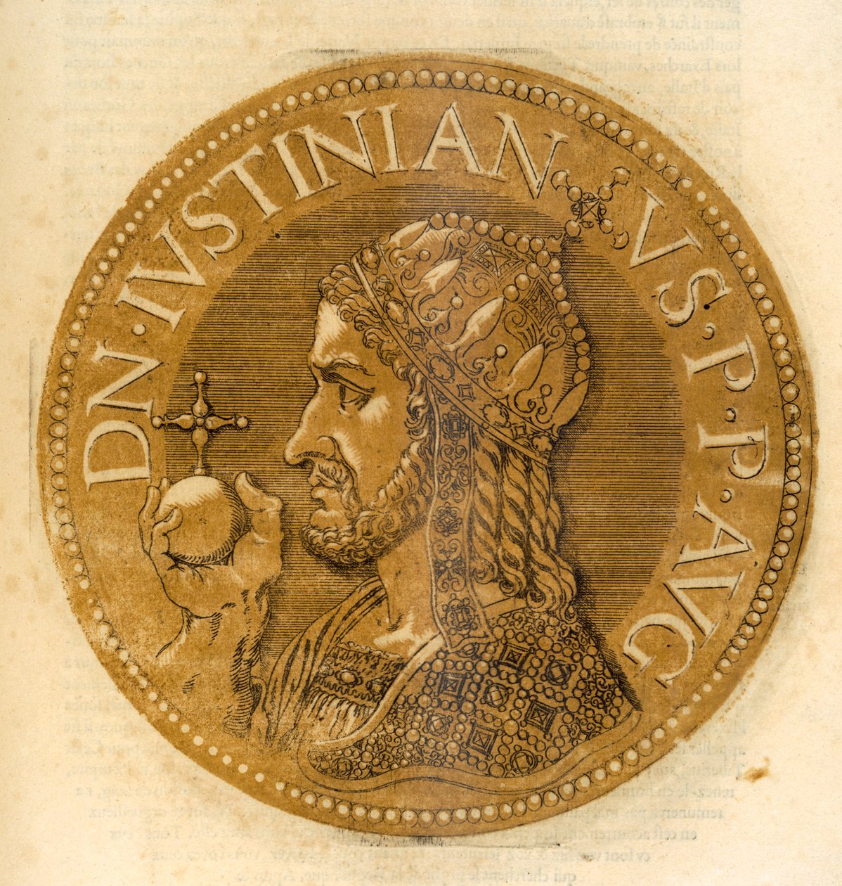 Emperador Romano de Oriente Justiniano I de French School