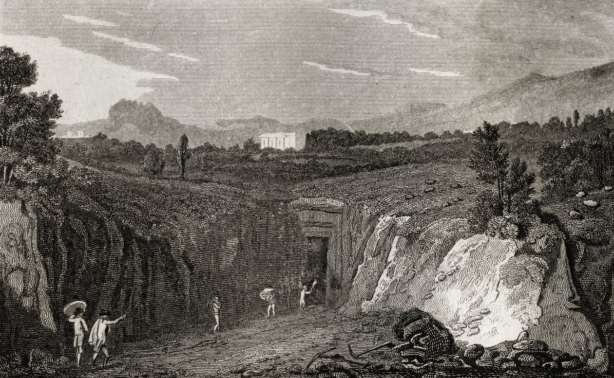 Excavación que conduce a los restos de Herculano de French School