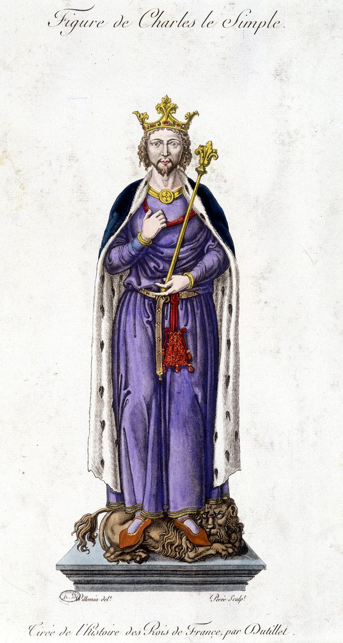 Figura de Carlos III el Simple de French School