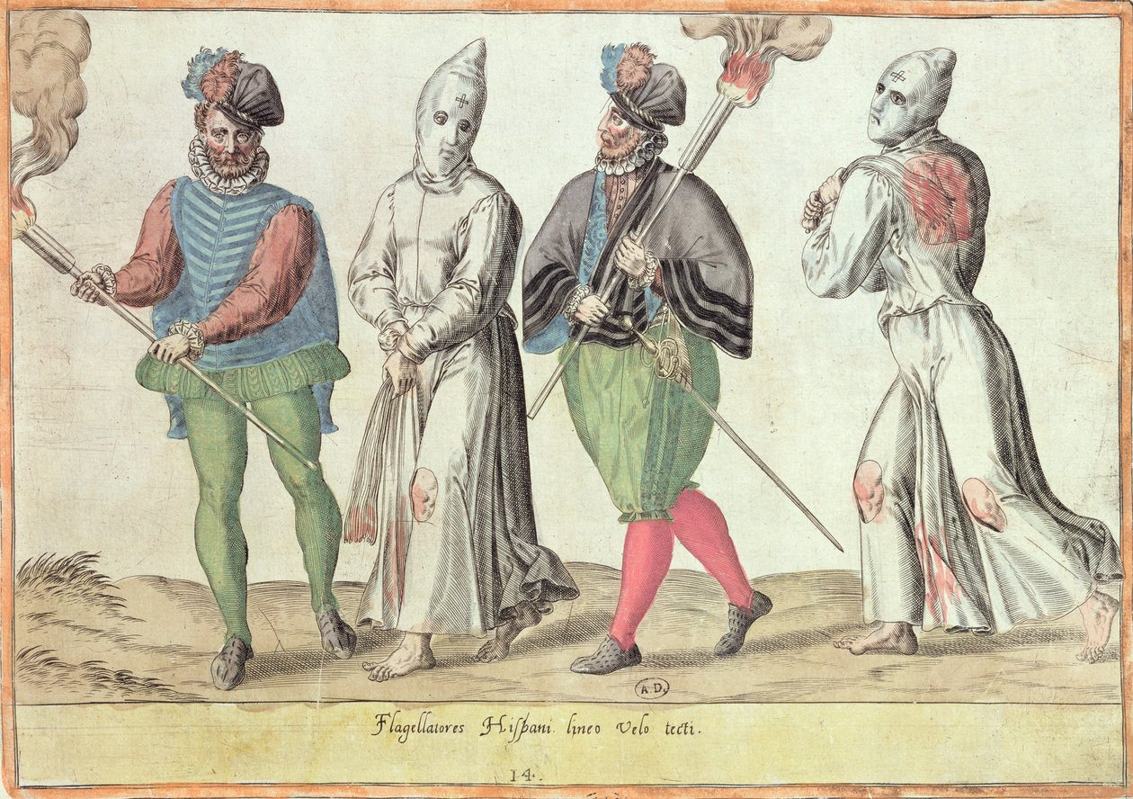 Flagelantes en España de French School