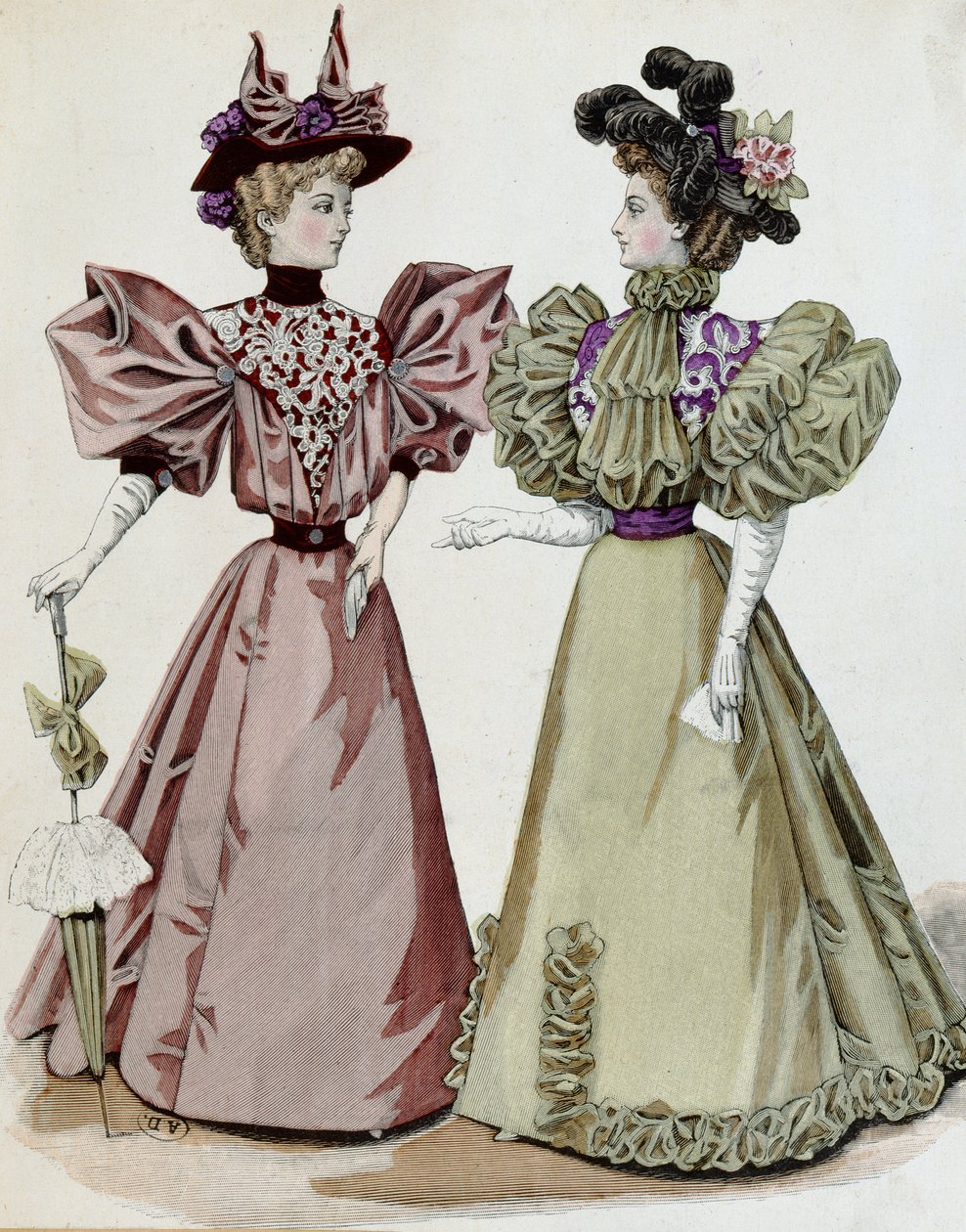 Moda francesa, 1895 de French School