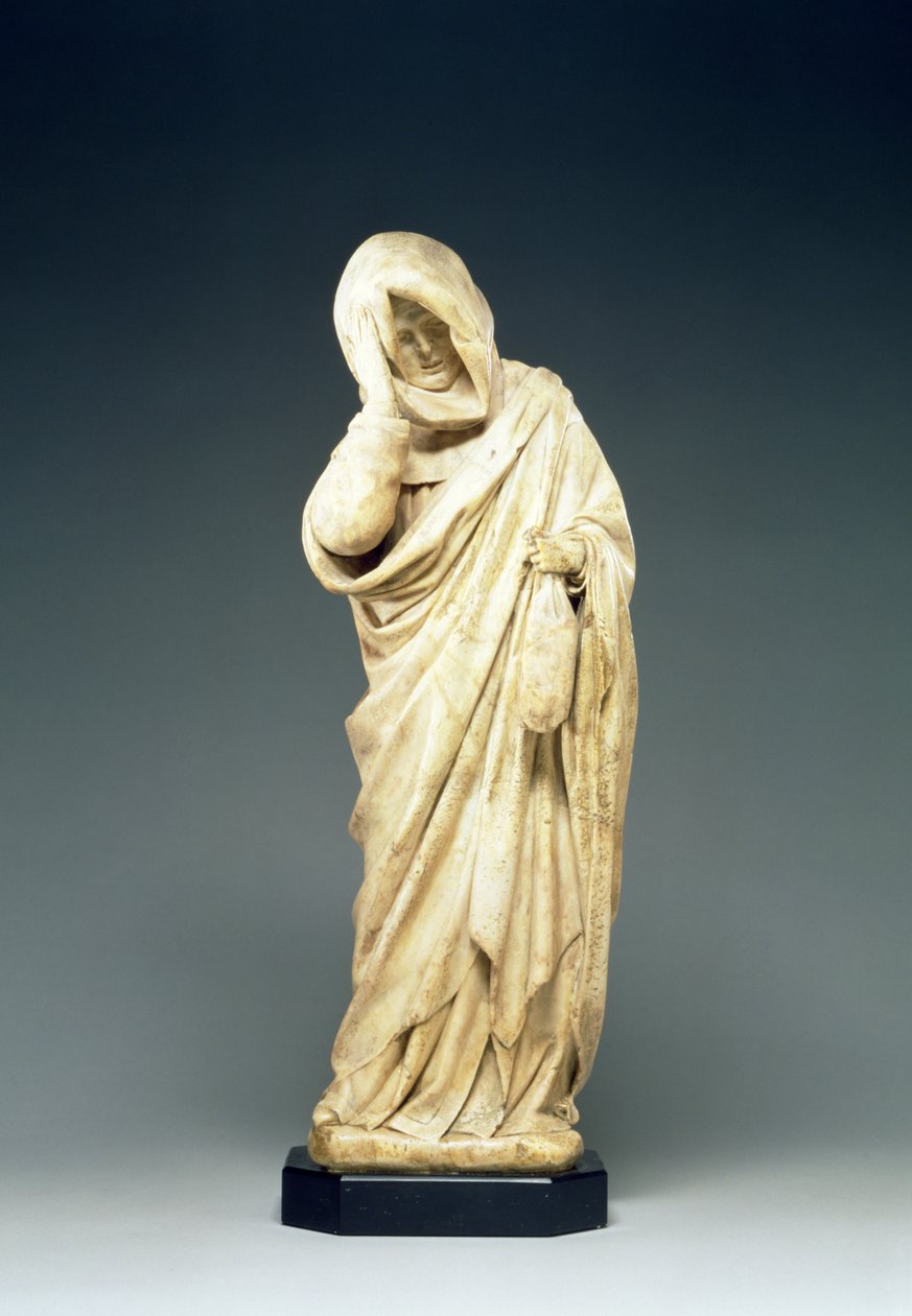 Estatua funeraria de una plañidera, c.1450 de French School