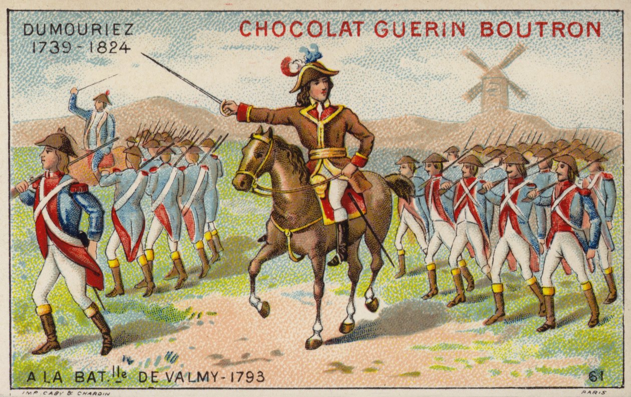 General Dumouriez en la Batalla de Valmy de French School