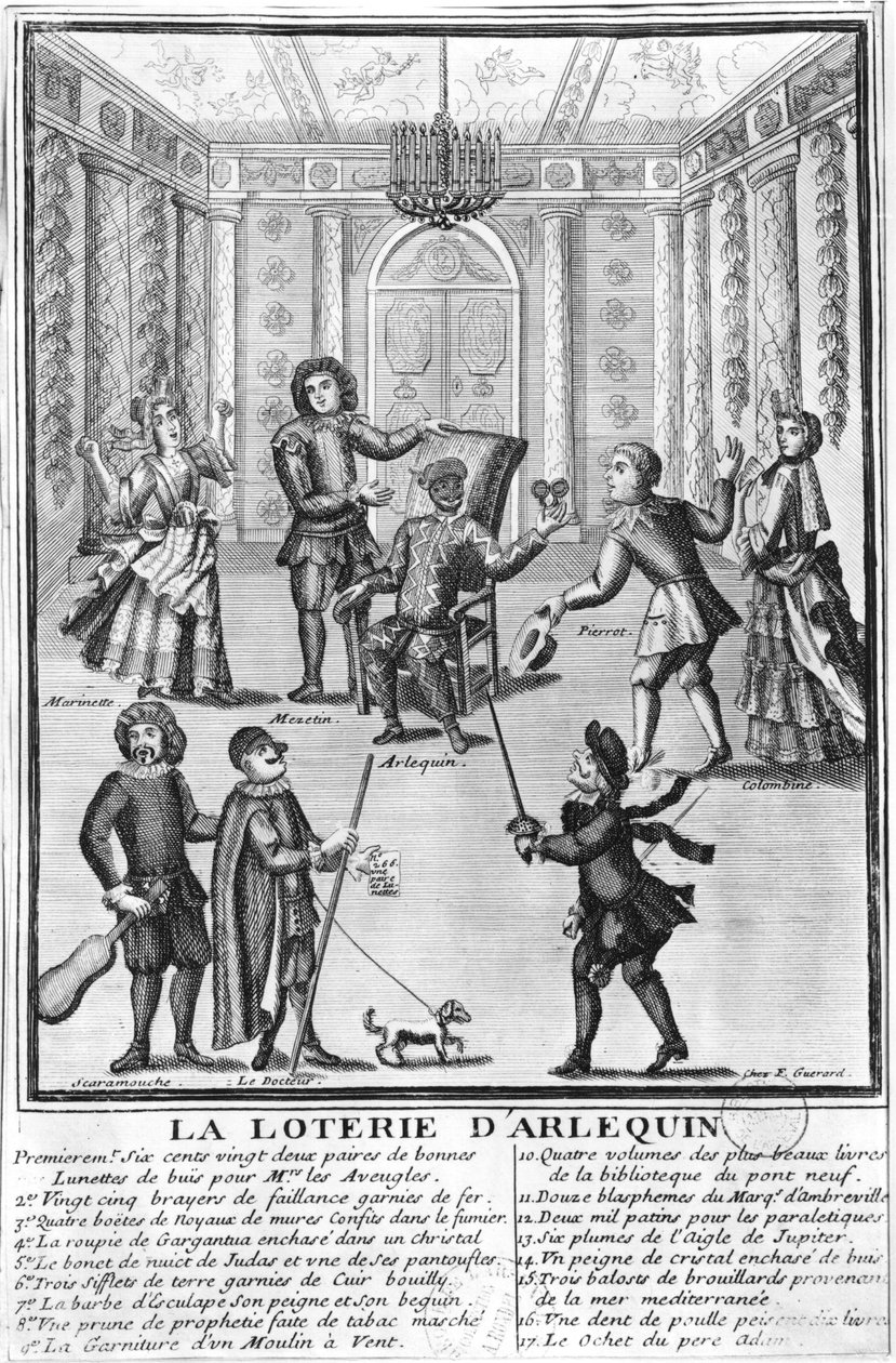 La lotería de Arlequín de French School