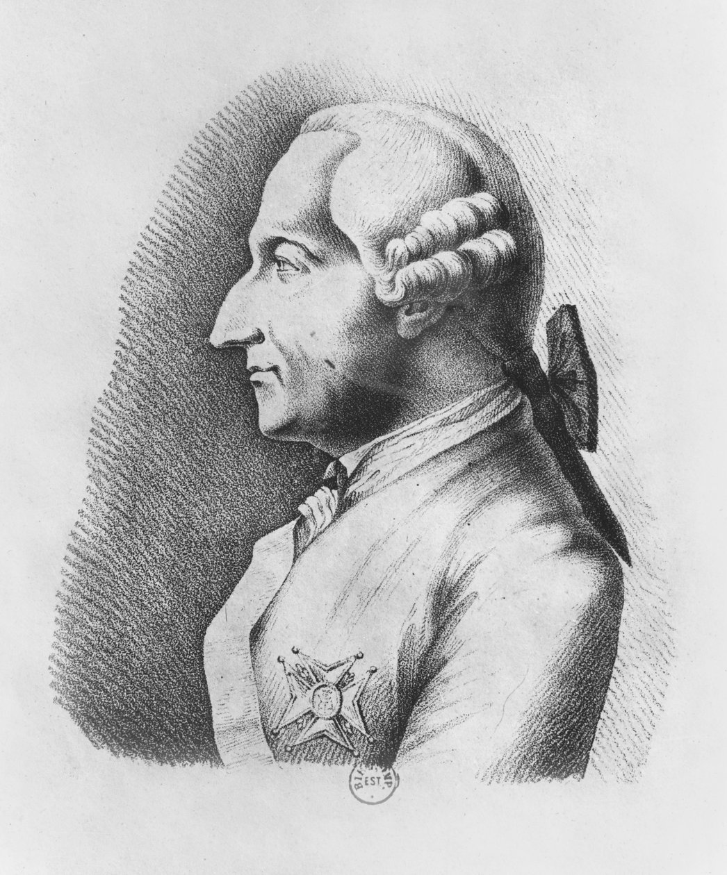 Jean-Baptiste Vaquette de Gribeauval (grabado) de French School