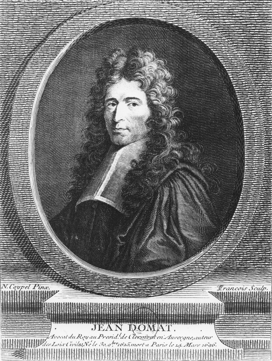 Jean Domat (grabado) de French School