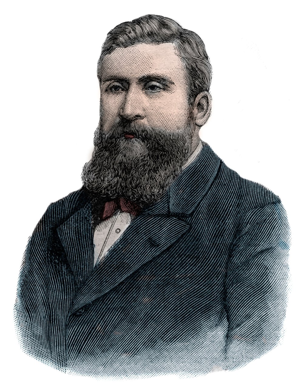 Jean Jaurès en 1898 - Grabado de French School