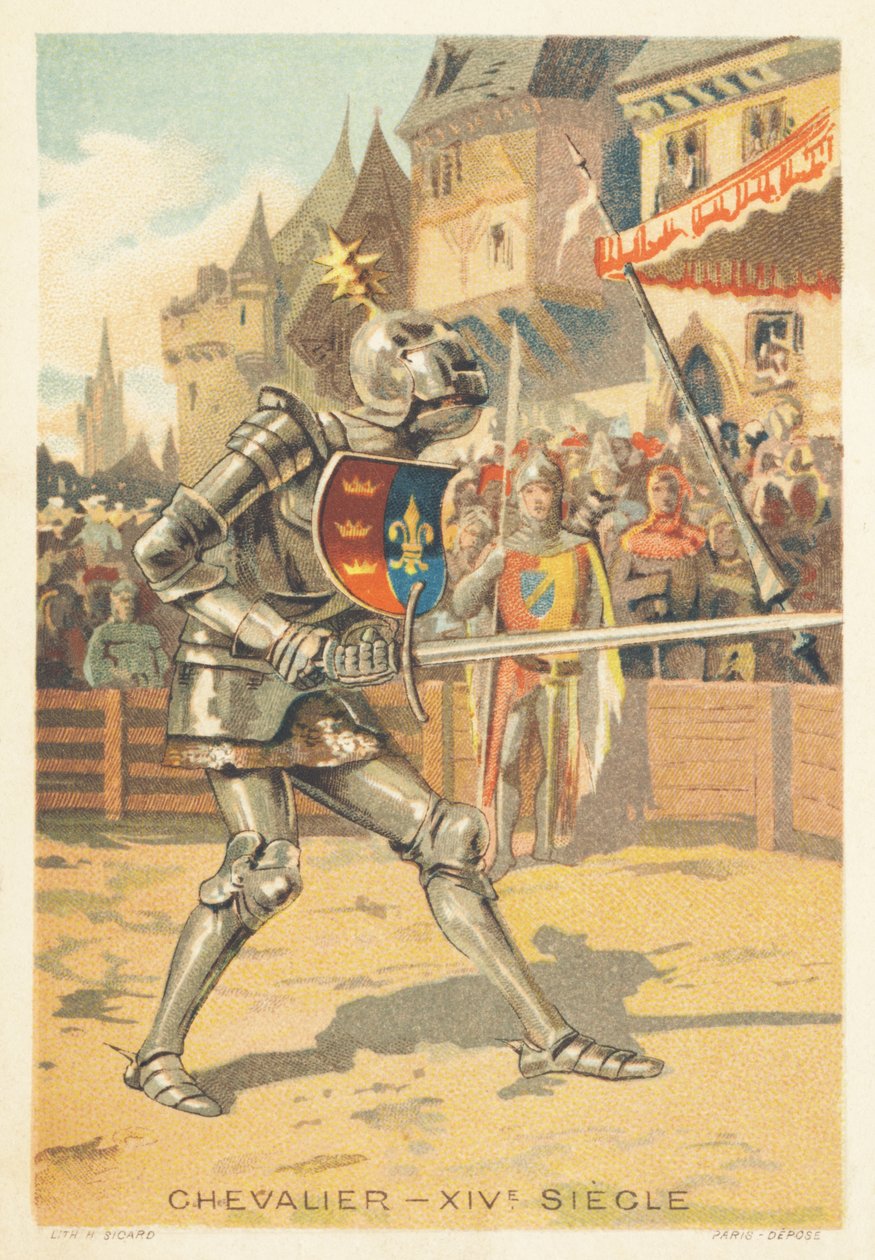 Caballero en el siglo XIV de French School